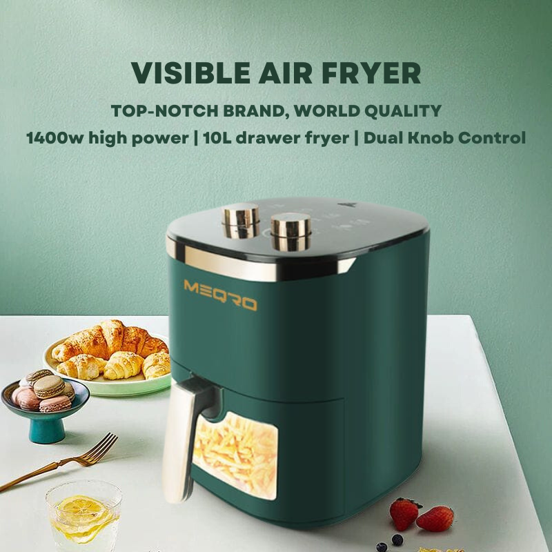 MEQRO Multifunctional Dual Knob Control 10L Air Fryer