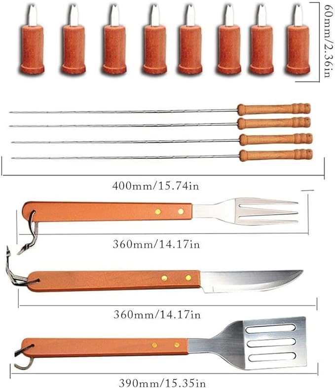 BBQ Wooden Handle Tools - CITI SOUQ