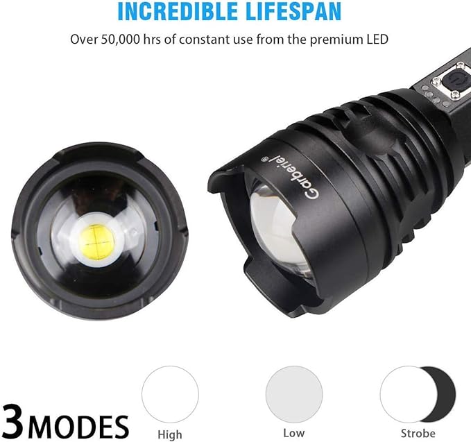 909 3.6v rechargeable lithium ion flashlight P90 LED Rechargeable Laser Flashlight – CITI SOUQ