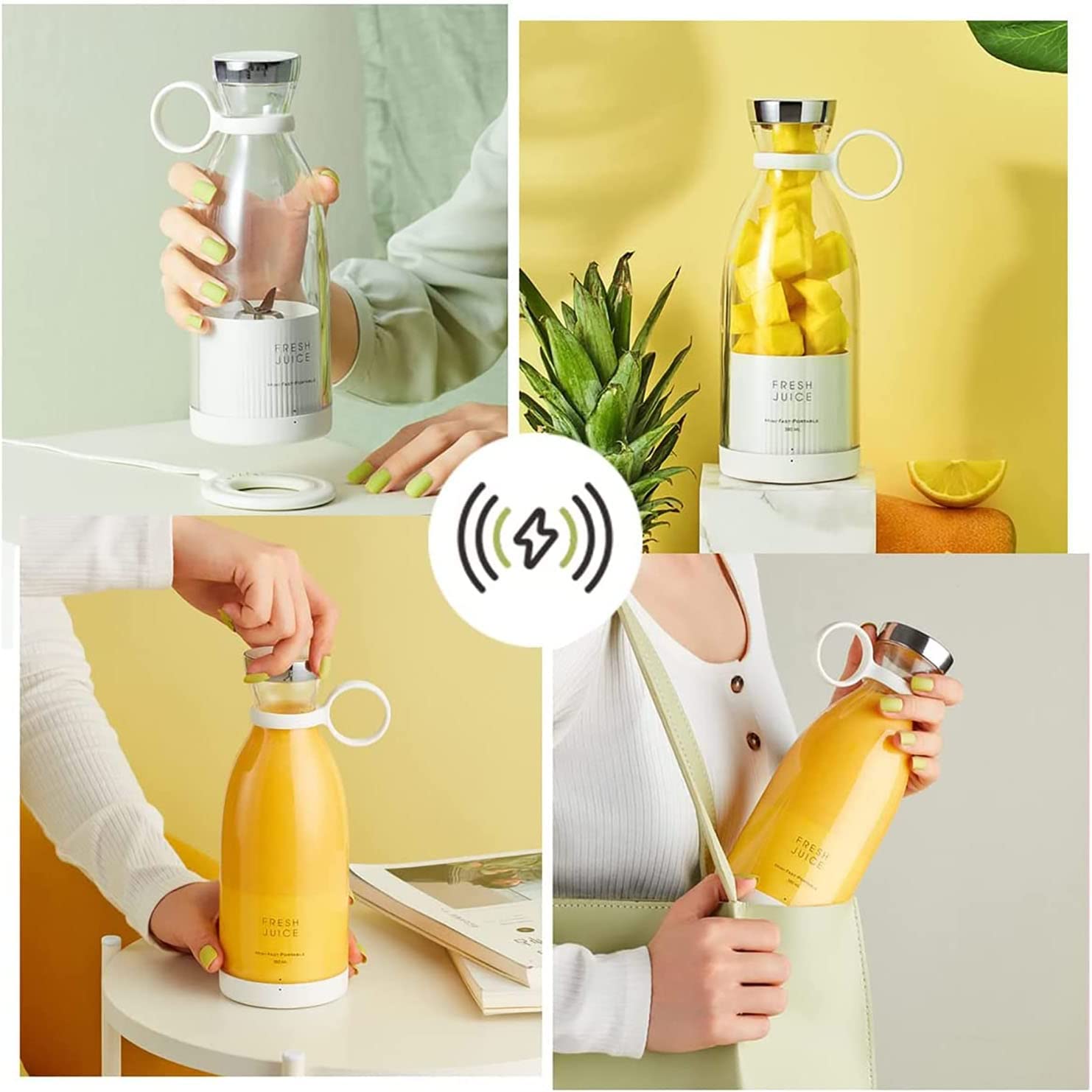 Portable Personal Blender Electric Juicer Kettle Bottle for Shakes