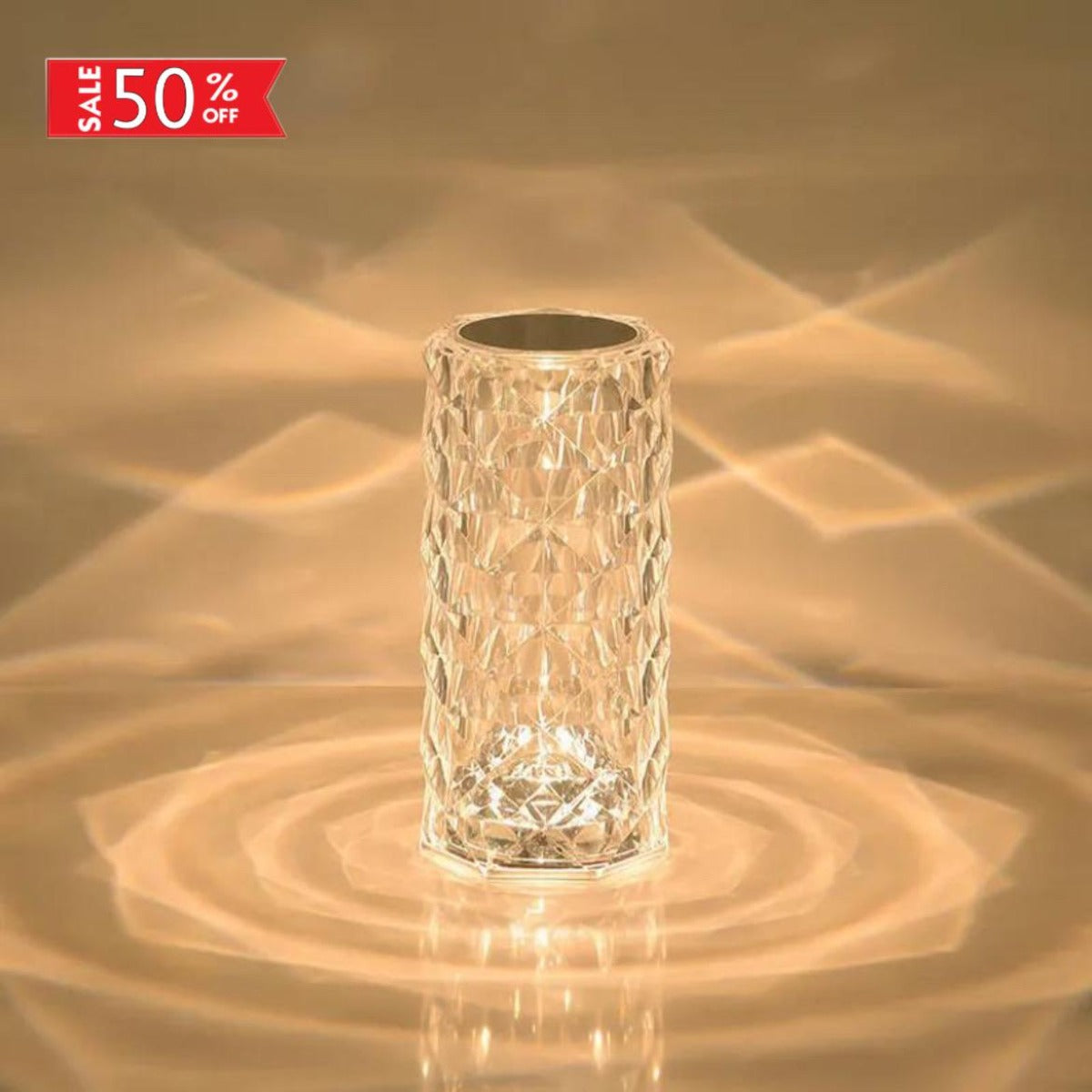 Acrylic Crystal Diamond Rechargeable Led Tabl Lamp